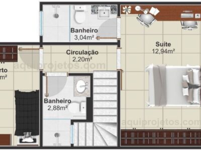Sobrado Geminado Natal | Aqui Projetos