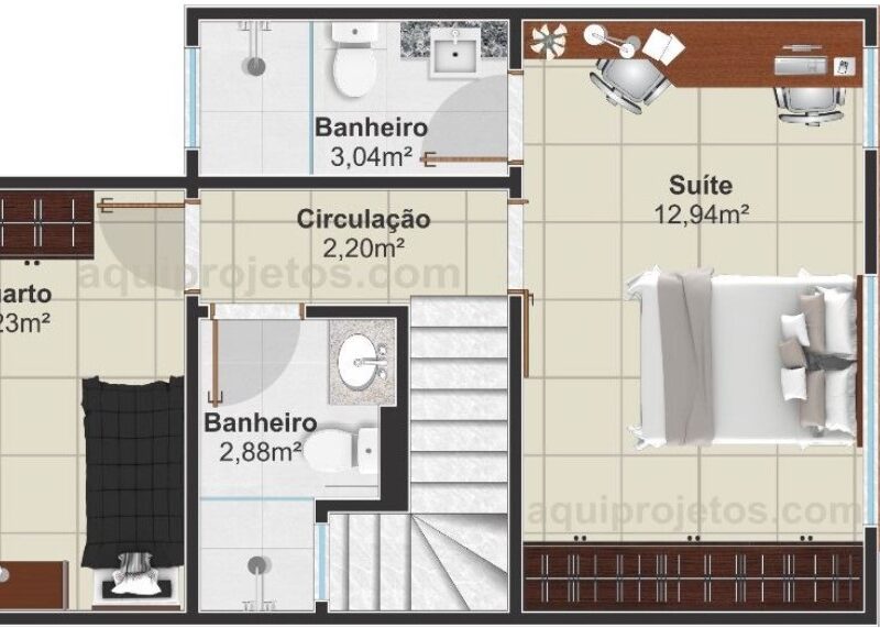 Sobrado Geminado Natal | Aqui Projetos