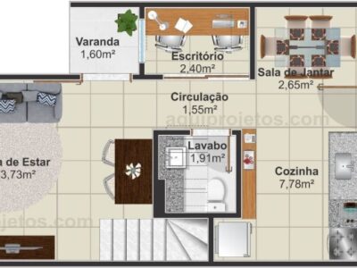 Sobrado Geminado Natal | Aqui Projetos