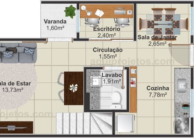 Sobrado Geminado Natal | Aqui Projetos