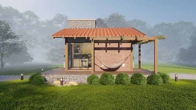 Tiny House Chalé Romã | Arquimobi