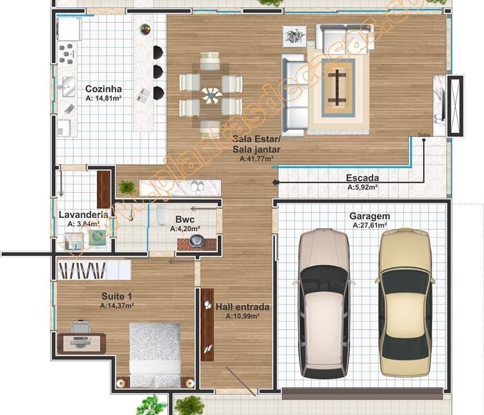Casa Dourados | Plantas de Casas