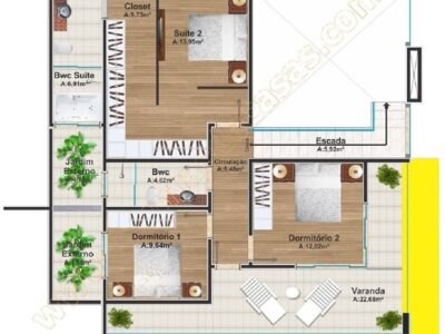 Casa Dourados | Plantas de Casas